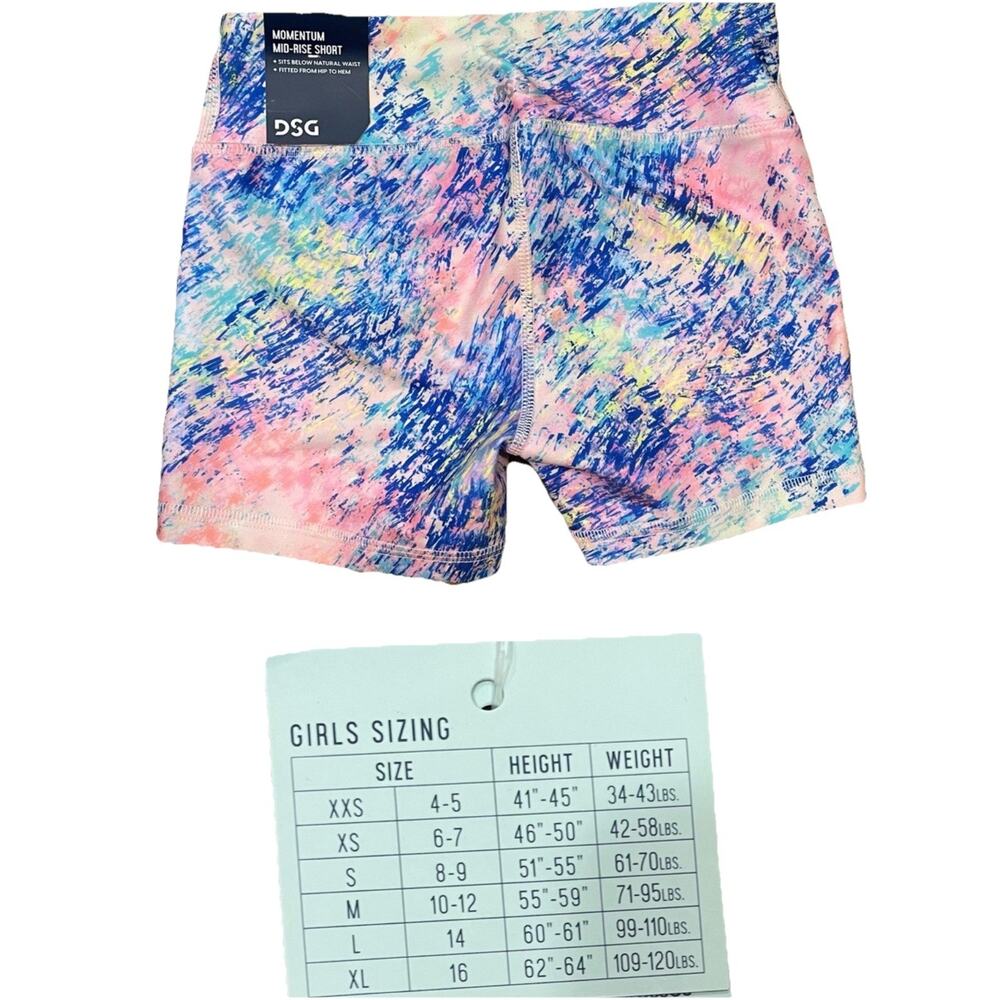 Girls DSG Momentum Mid Rise Size m Carnival Confetti Blue
